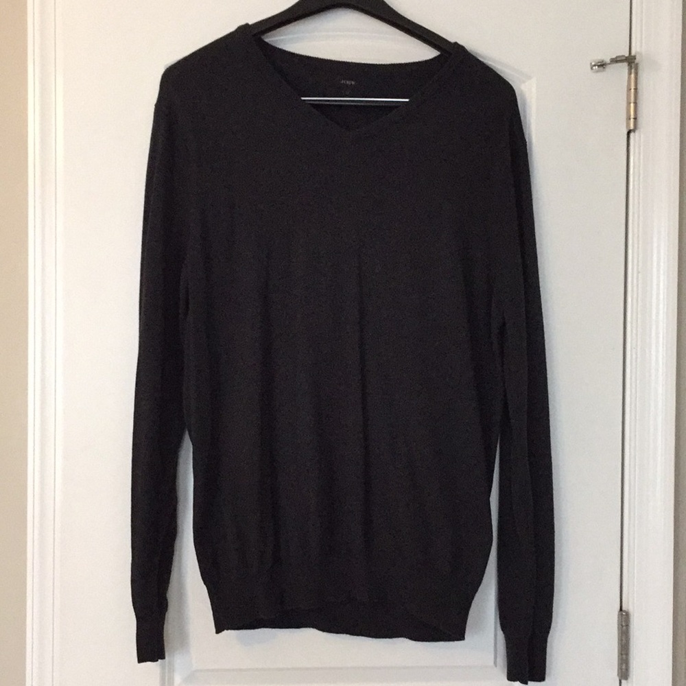 JCrew Men’s Tall Cotton-Cashmere V-neck Sweater